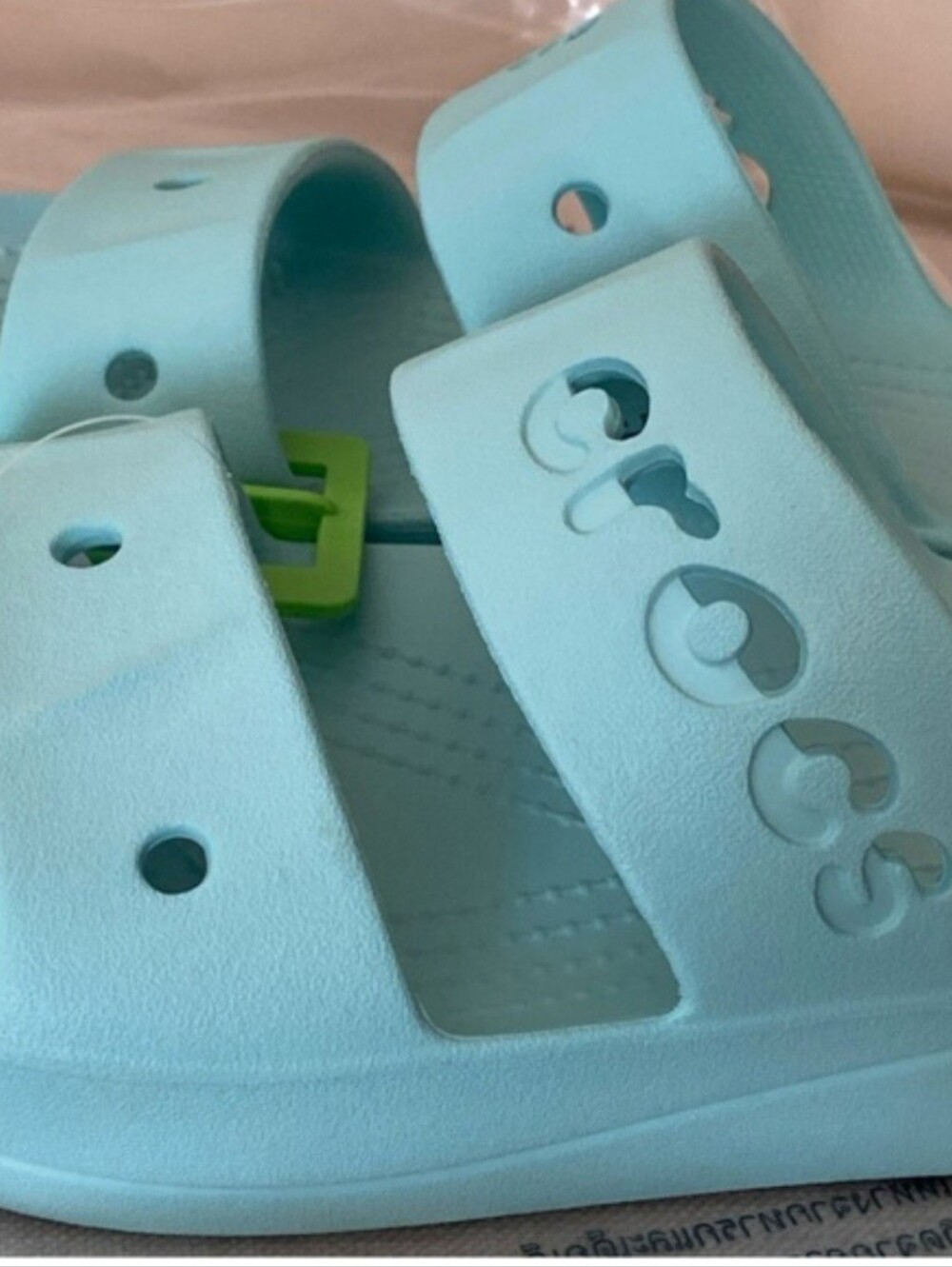 Crocs Baya Platform Sandal Pure Water Aqua Blue Green Size 8 EU38-39 New - Picture 8 of 8